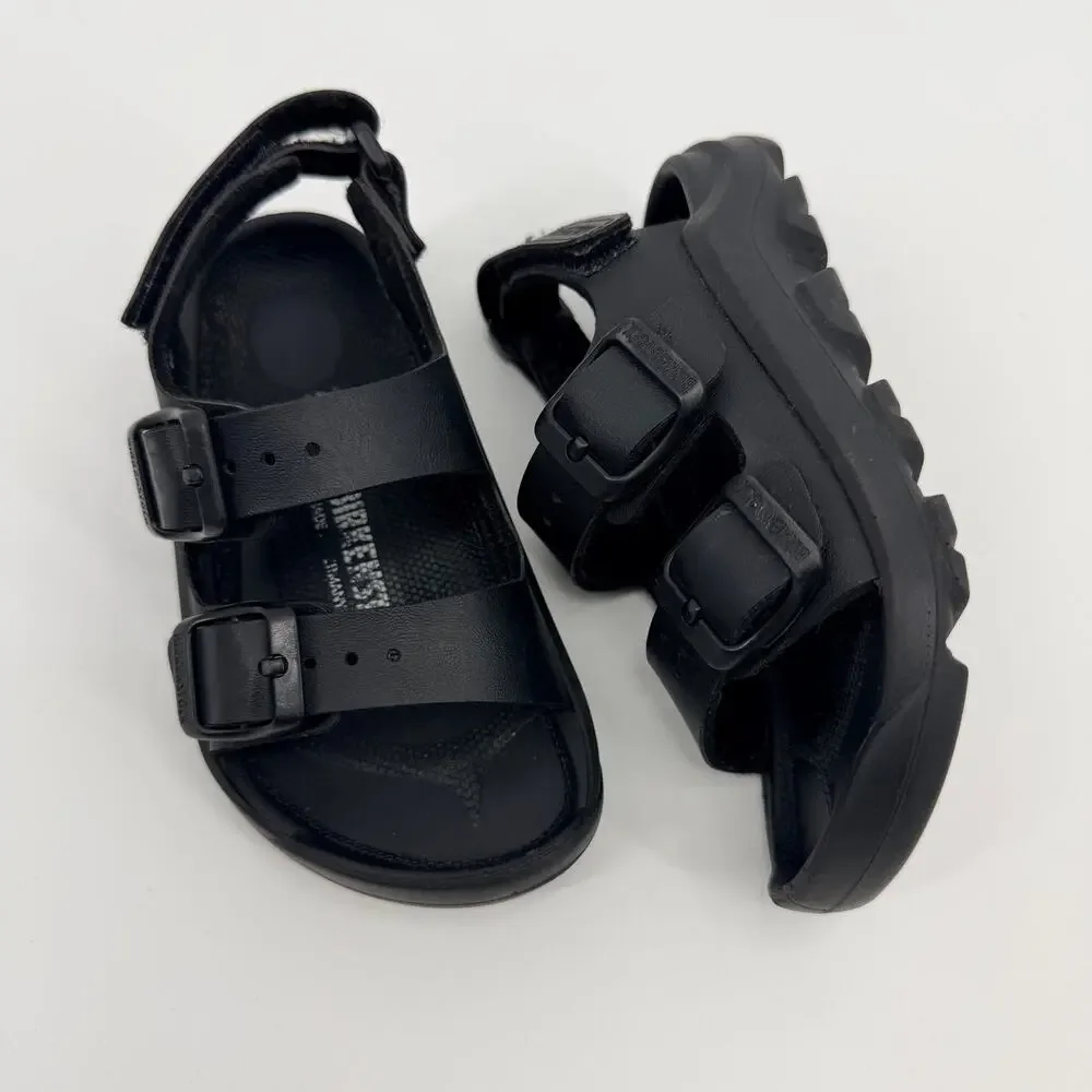 Birkenstock Mogami HL Birko-Flor Black Toddler Kids Unisex EU 25 US 7-7.5
